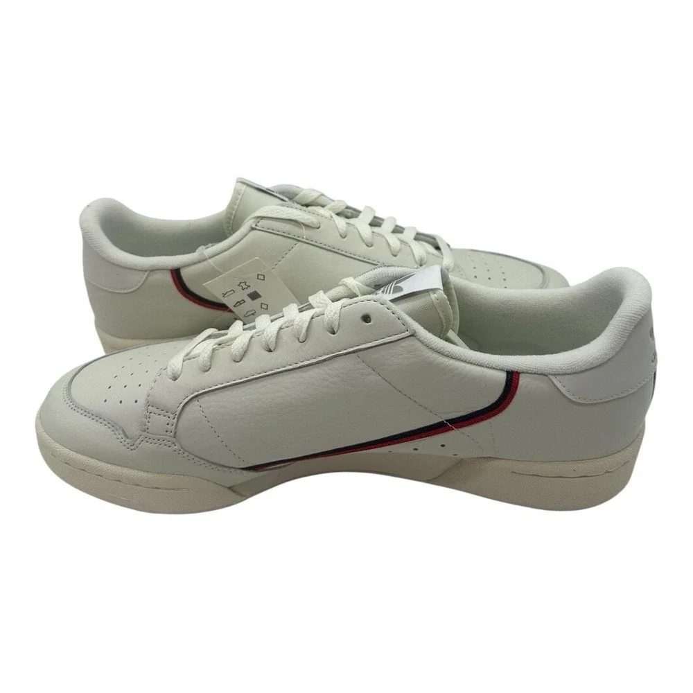 Adidas Continental 80 Shoes Mens‎ 6 Womens 7 Off White/Scarlet Sneakers B41680